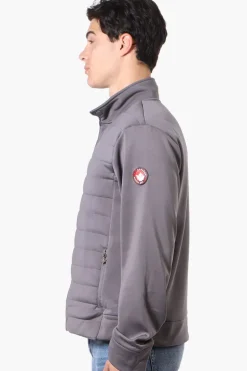 Canada Weather Gear Puffer Techno Fleece Lightweight Jacket - Grey