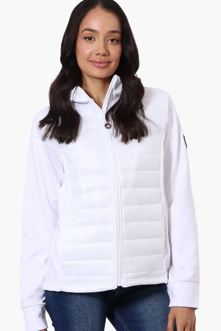 Canada Weather Gear Quilted Nylon Lightweight Jacket - White