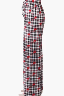 Canada Weather Gear Reindeer Pattern Wide Leg Pajama Pants - Multi
