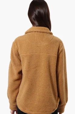 Canada Weather Gear Sherpa Lightweight Jacket - Brown