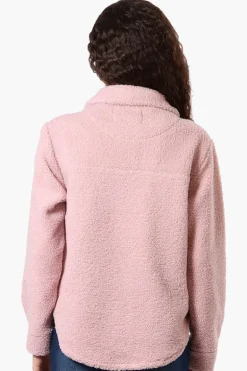 Canada Weather Gear Sherpa Lightweight Jacket - Pink