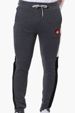 Canada Weather Gear Side Stripe Tie Waist Joggers - Grey