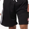 Canada Weather Gear Side Stripe Mesh Shorts - Black