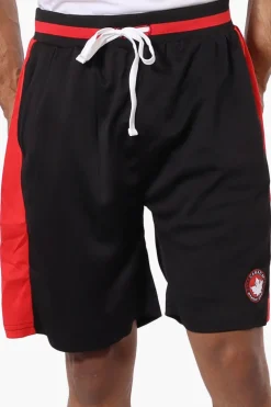 Canada Weather Gear Side Stripe Mesh Shorts - Black