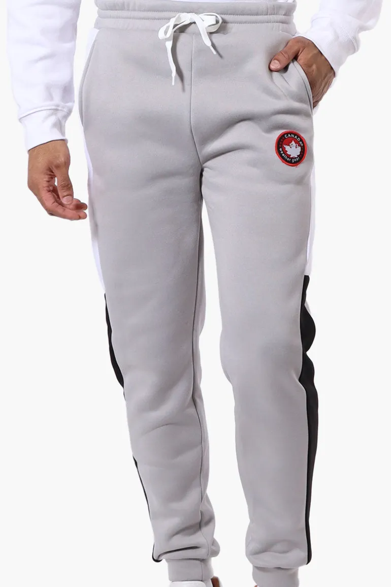 Canada Weather Gear Side Stripe Colour Block Joggers - Grey