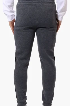 Canada Weather Gear Side Stripe Tie Waist Joggers - Grey
