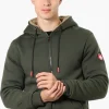 Canada Weather Gear Solid Sherpa Lined Lightweight Jacket - Olive
