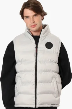 Canada Weather Gear Solid Bubble Vest - Stone