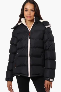 Canada Weather Gear Solid Bubble Bomber Jacket - Navy