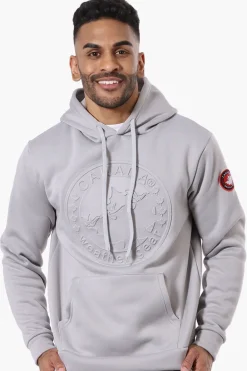 Canada Weather Gear Solid Embossed Logo Hoodie - Grey