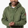 Canada Weather Gear Solid Embossed Logo Hoodie - Olive