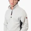 Canada Weather Gear Solid Half Zip Sweatshirt - White