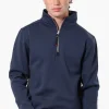 Canada Weather Gear Solid Half Zip Sweatshirt - Navy