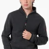 Canada Weather Gear Solid Half Zip Sweatshirt - Black