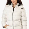 Canada Weather Gear Solid Bubble Bomber Jacket - White