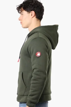 Canada Weather Gear Solid Sherpa Lined Lightweight Jacket - Olive
