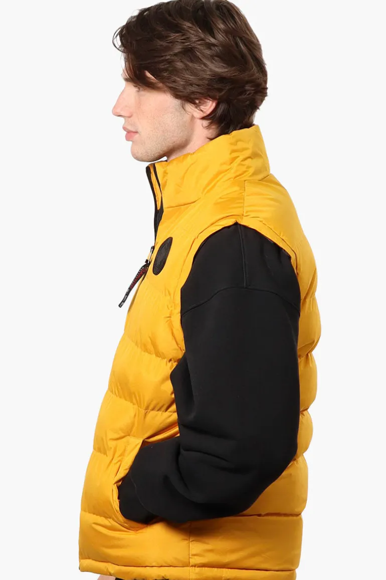 Canada Weather Gear Solid Bubble Vest - Mustard