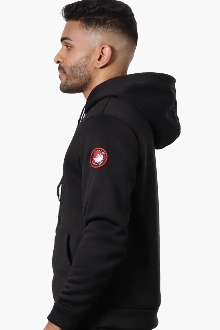 Canada Weather Gear Solid Embossed Logo Hoodie - Black