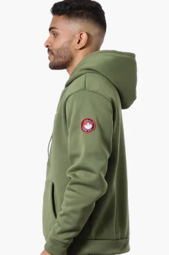 Canada Weather Gear Solid Embossed Logo Hoodie - Olive