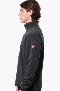 Canada Weather Gear Solid Half Zip Sweatshirt - Black