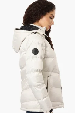 Canada Weather Gear Solid Bubble Bomber Jacket - White