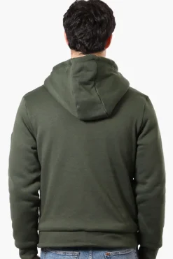 Canada Weather Gear Solid Sherpa Lined Lightweight Jacket - Olive