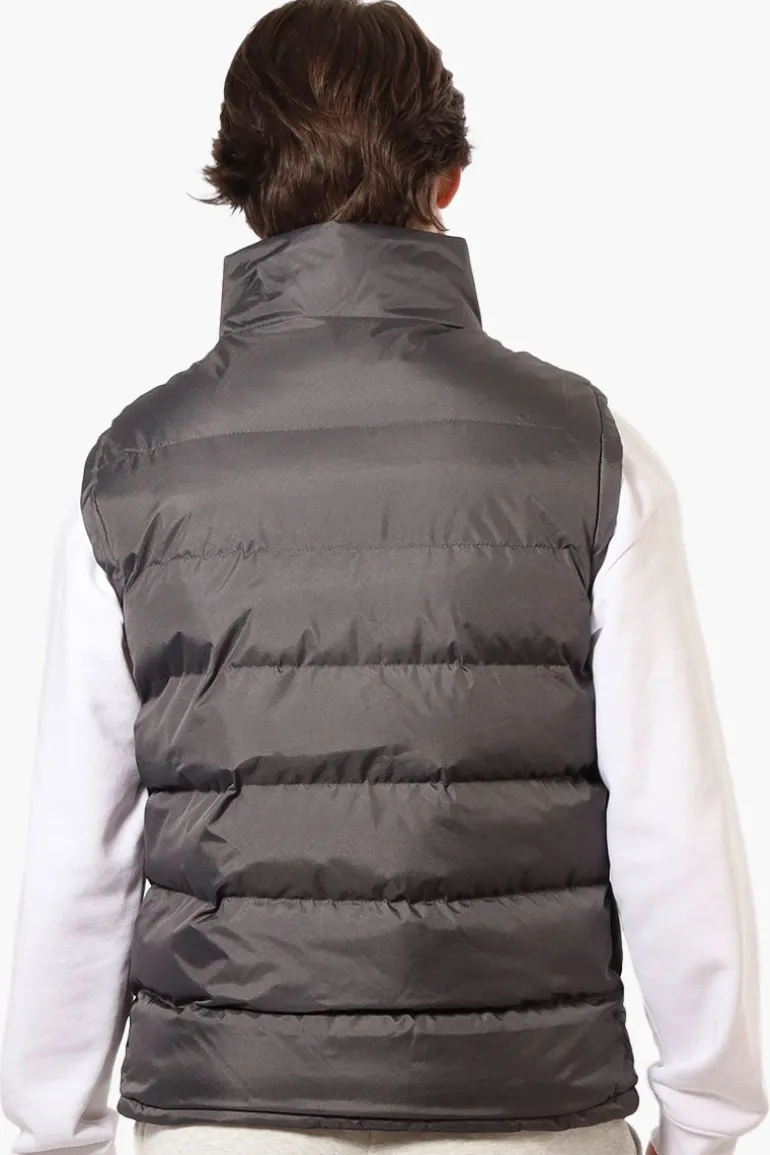 Canada Weather Gear Solid Bubble Vest - Grey