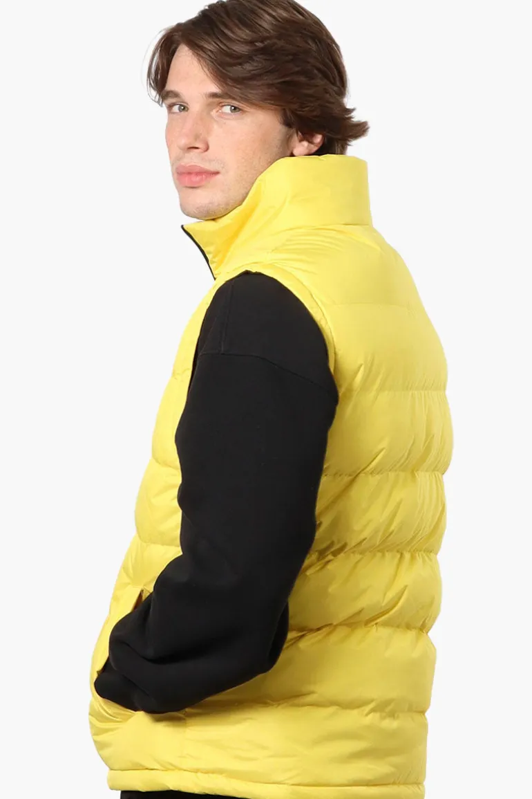 Canada Weather Gear Solid Bubble Vest - Yellow