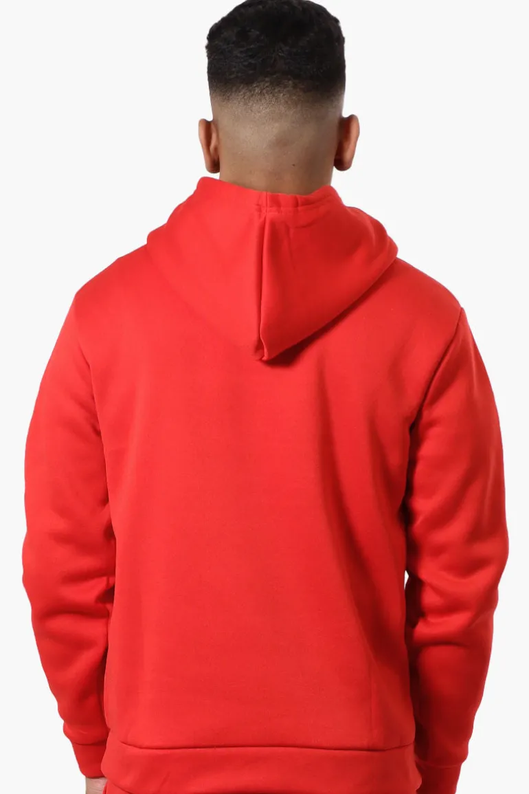 Canada Weather Gear Solid Embossed Logo Hoodie - Red
