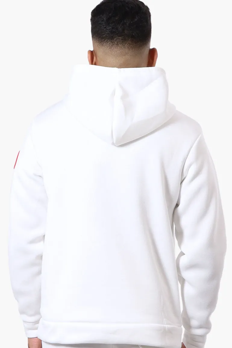 Canada Weather Gear Solid Embossed Logo Hoodie - White