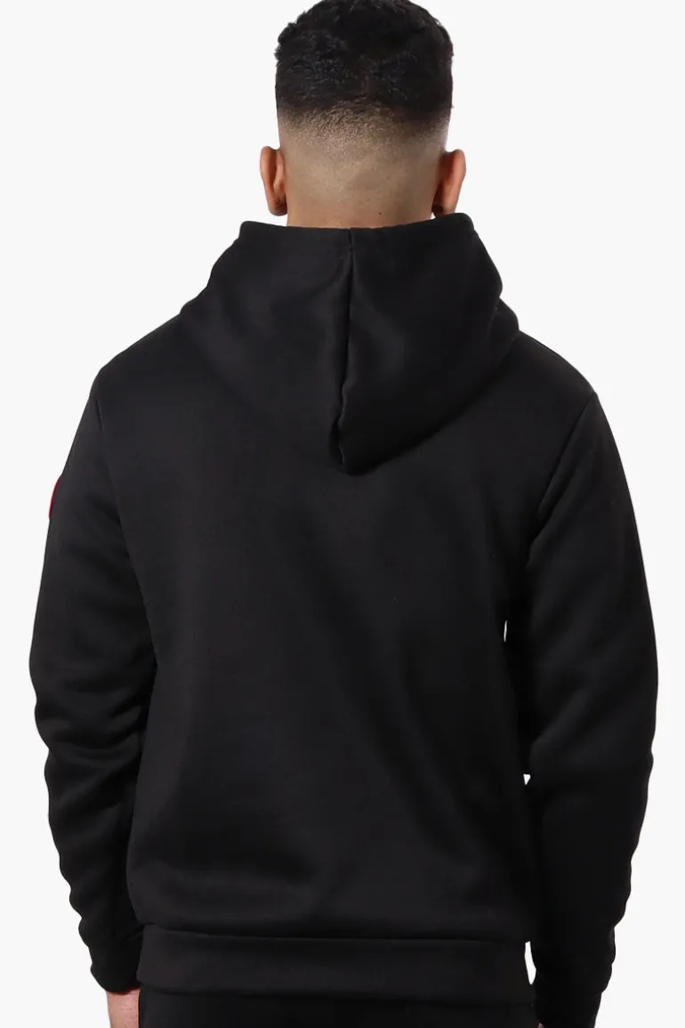 Canada Weather Gear Solid Embossed Logo Hoodie - Black