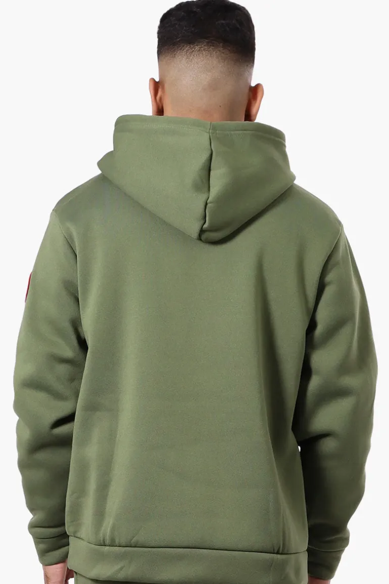 Canada Weather Gear Solid Embossed Logo Hoodie - Olive