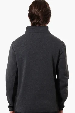Canada Weather Gear Solid Half Zip Sweatshirt - Black