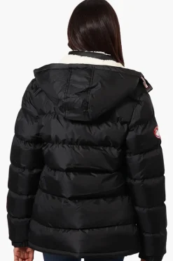 Canada Weather Gear Solid Bubble Bomber Jacket - Black