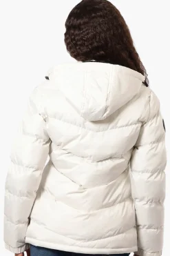 Canada Weather Gear Solid Bubble Bomber Jacket - White