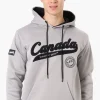 Canada Weather Gear Striped Cuff Hoodie - Grey