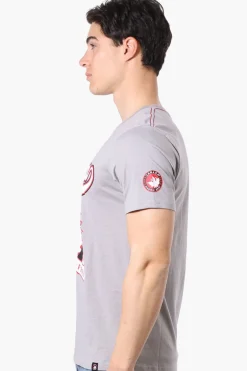 Canada Weather Gear Strong And Free Print Tee - Stone