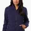 Canada Weather Gear Sweater Knit Zip Up Lightweight Jacket - Navy