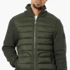 Canada Weather Gear Sweater Knit Polyfill Lightweight Jacket - Olive