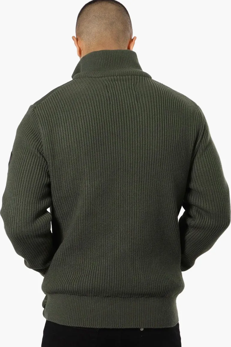 Canada Weather Gear Sweater Knit Polyfill Lightweight Jacket - Olive