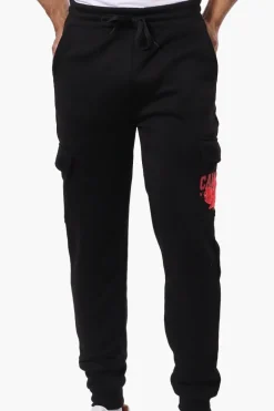 Canada Weather Gear Tie Waist Cargo Joggers - Black