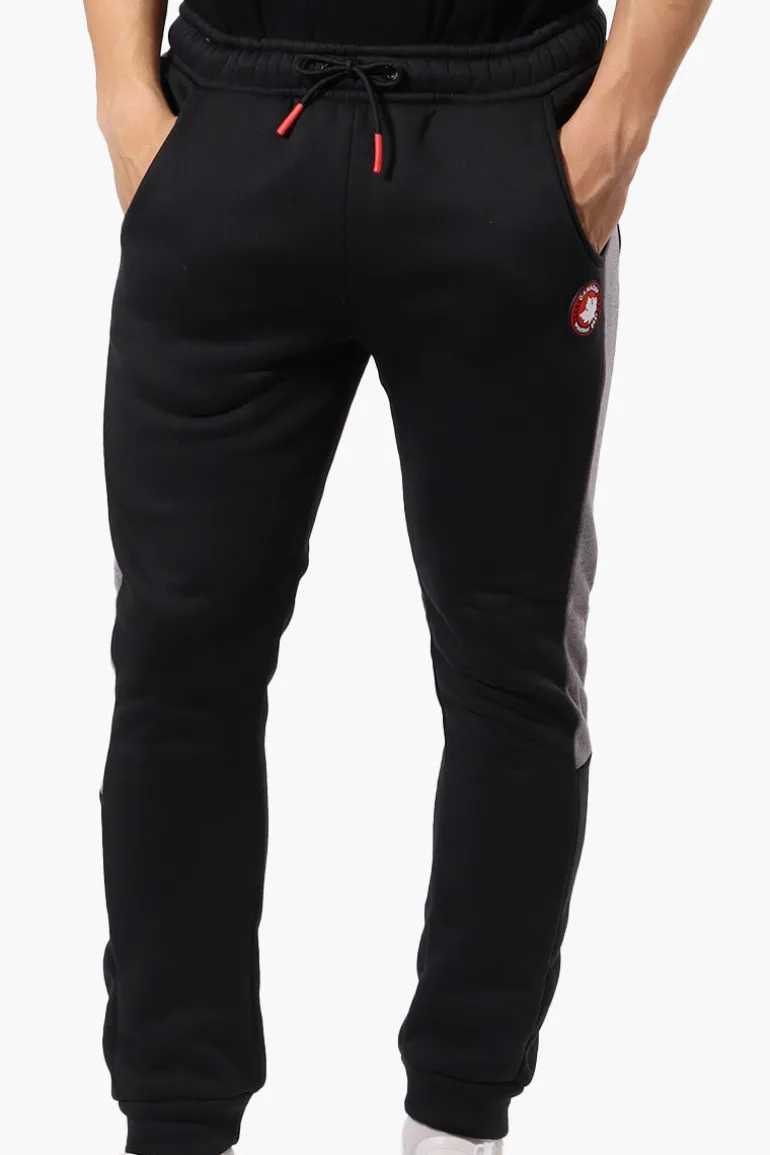 Canada Weather Gear Tie Waist Fleece Joggers - Black