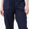 Canada Weather Gear Tie Waist Cargo Capris - Navy