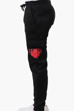 Canada Weather Gear Tie Waist Cargo Joggers - Black