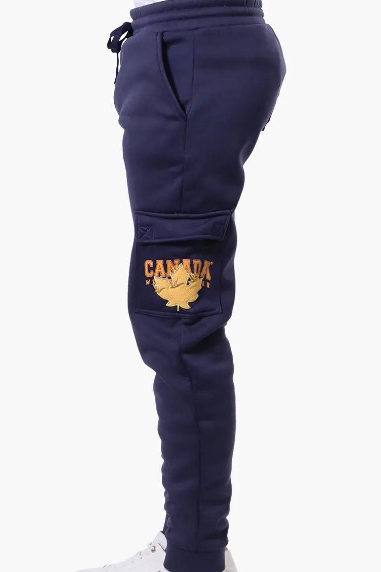 Canada Weather Gear Tie Waist Cargo Joggers - Navy
