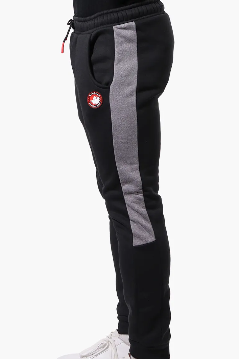 Canada Weather Gear Tie Waist Fleece Joggers - Black