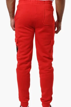 Canada Weather Gear Tie Waist Cargo Joggers - Red