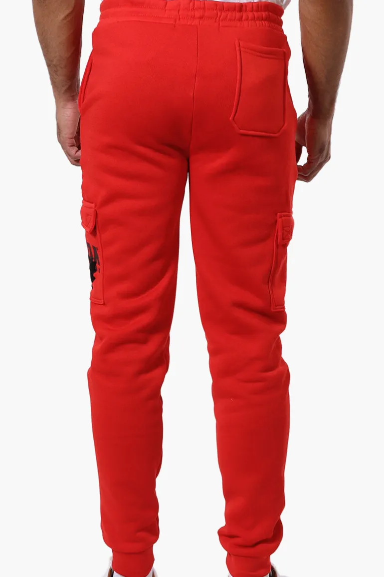 Canada Weather Gear Tie Waist Cargo Joggers - Red