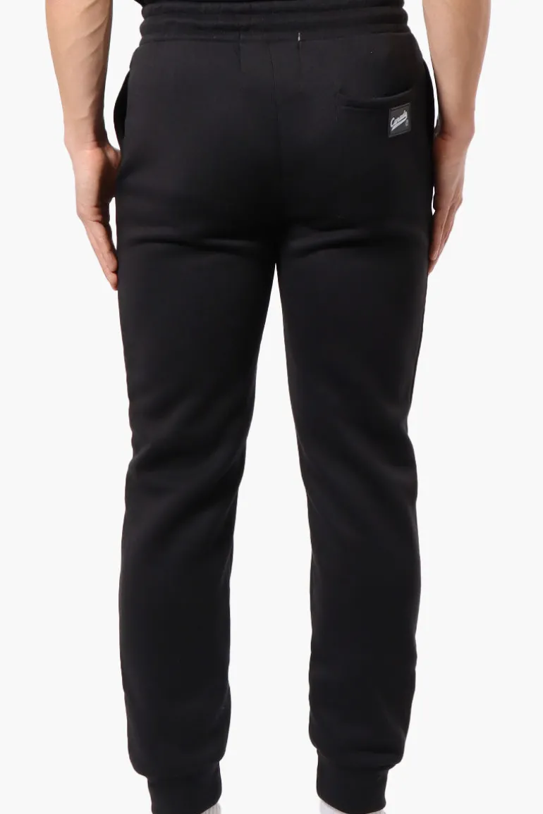 Canada Weather Gear Tie Waist Embroidered Joggers - Black