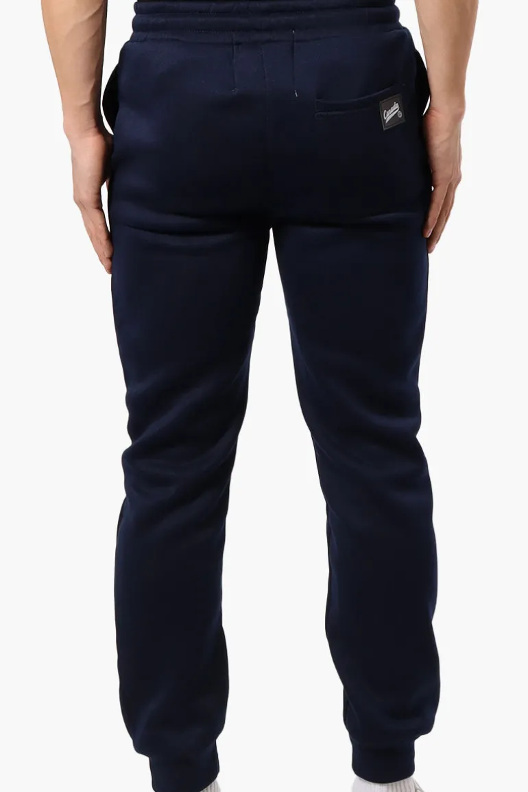 Canada Weather Gear Tie Waist Embroidered Joggers - Navy